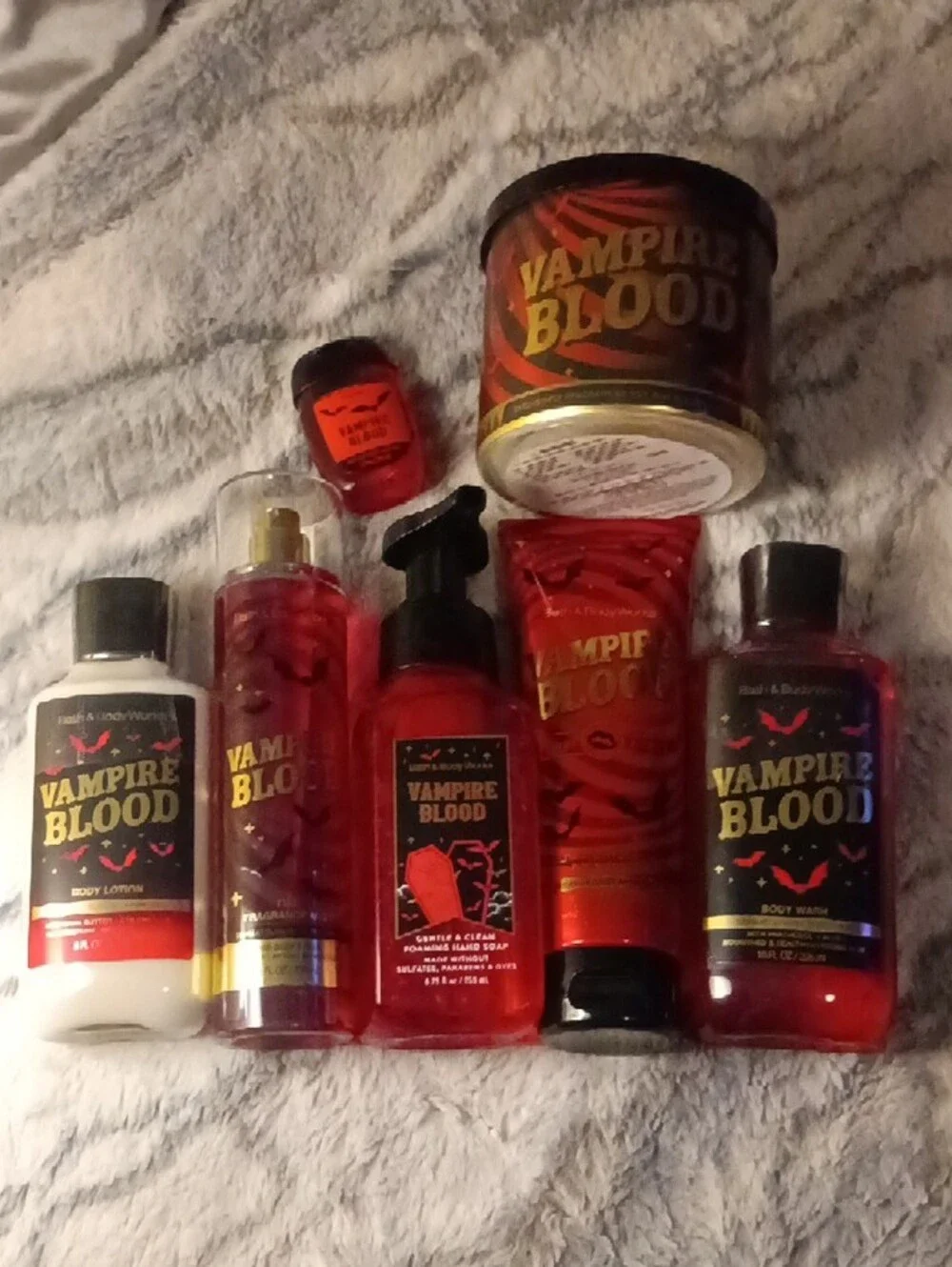 🧛🧛Bath & Body Works Vampire Blood 7-Piece Set🧛🧛(PLUS FREE GIFT 🎁)